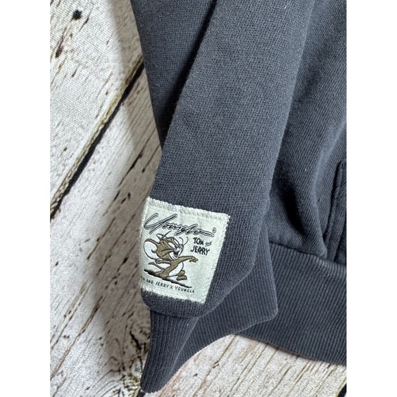 YoungLA #W528 Tom & Jerry Pullover Oversized Hoodie Black Medium SOLD OUT NWT - Picture 10 of 12